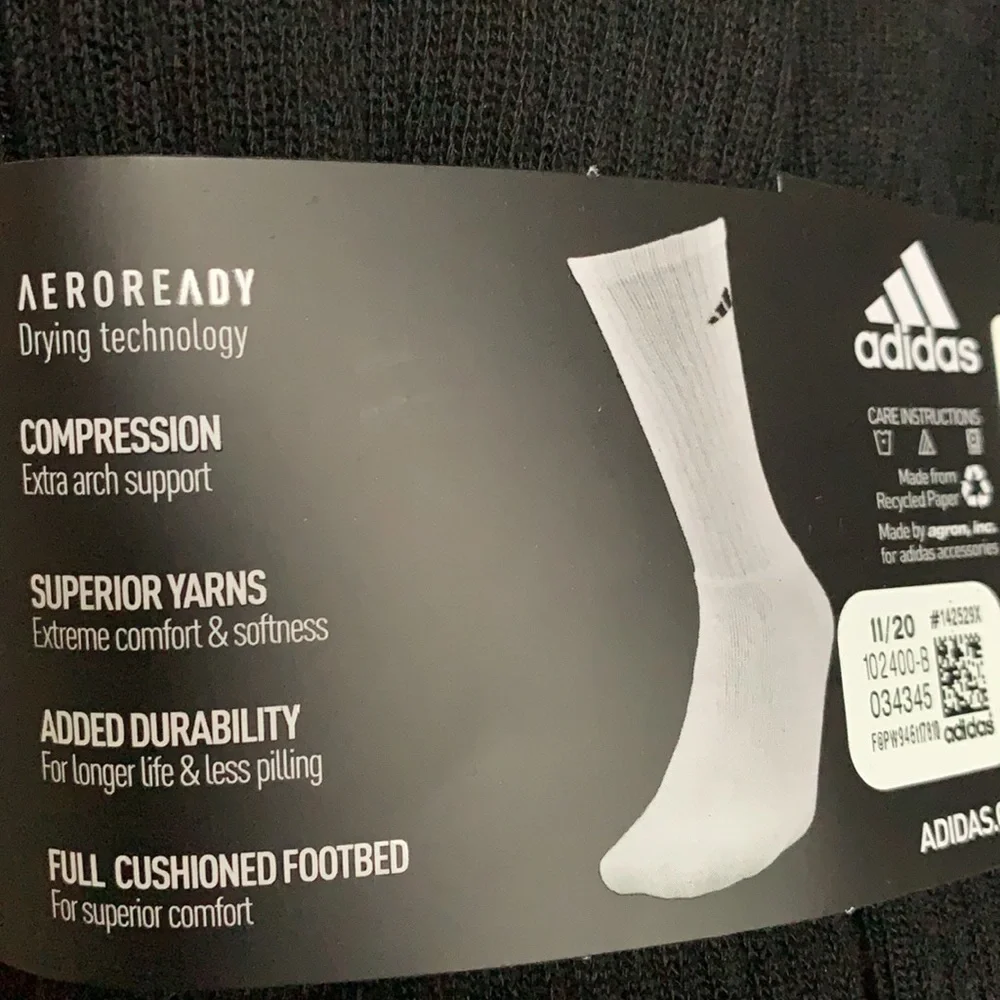 6 pairs socks set Adidas Men’s Cushioned Crew